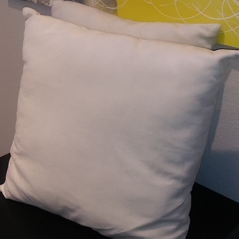 Ivory Velvet Throw Pillows